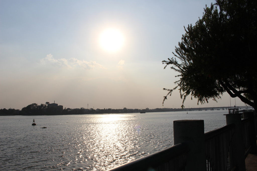 The Dong Nai River runs through the center of Bien Hoa.